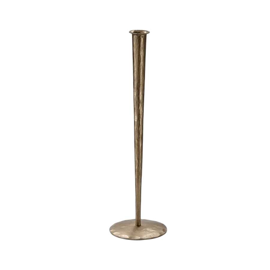 IRON COPPER BIG TAPER CANDLE HOLDER